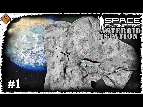 Building An Asteroid Station | Space Engineers Time Lapse #1