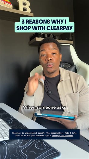 Pay in 4 interest-free over 6 weeks. Clearpay is unregulated credit. Use responsibly. T&Cs & late fees up to £24 per purchase apply. clearpay.co.uk/terms. | Clearpay