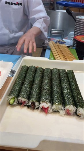 ベテラン寿司職人が魅せる「巻物の極意」#納豆巻き #かんぴょう巻き #かっぱ巻き#鉄火巻き
