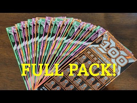 **FULL PACK** | NEW $20 "100X" CA Lottery Scratchers | $600 Worth Of Tickets!!