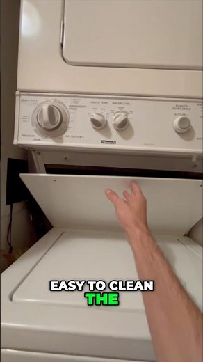 Easy Dryer Vent Cleaning: Older Double Stack #dryervent #diy