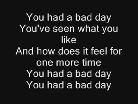 Daniel Powter-Bad Day Lyrics