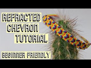 REFRACTED CHEVRON BRACELET TUTORIAL [CC] || Beginner Friendly