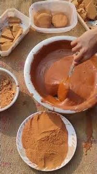 Makeing Red Clay biscuit 🍪 Part 1