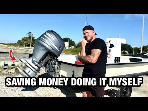 WORKING ON MY YAMAHA OUTBOARD (saved 186$ by changing the lower unit gear lube myself)