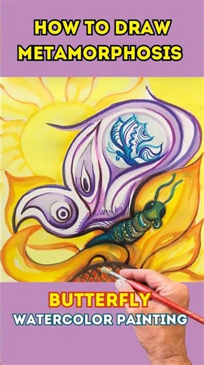 How to draw a Butterfly? #art #painting #drawing
