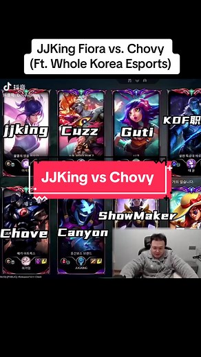 Epic Showdown in League of Legends: JJKing Fiora vs. Chovy (Feat. Whole Korea Esports)