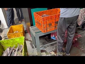 Fish Head Shredder, Fish Waste Grinder, Fish Waste Crushing, #FishWasteShredder, #FishHeadShredding,