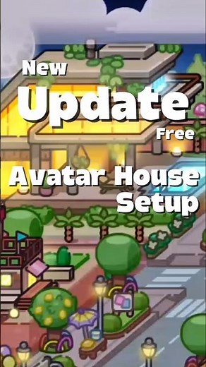 NEW UPDATE: FREE AVATAR HOUSE SETUP🏡 / avatarworld #tocaboca #newupdate #viral #short #sadstory #new