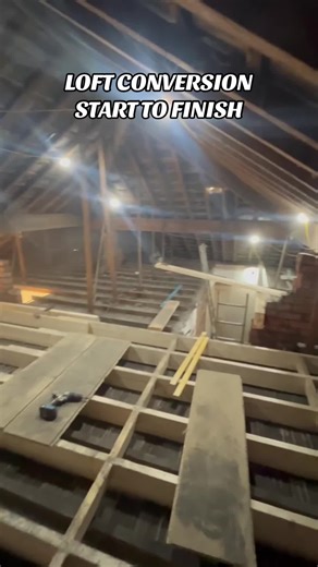 The loft conversion from start to finish ✨ #renovation #loftconversion