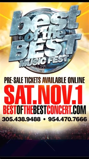 ••• Best of the Best ••• . . ✨🎶 We are happy to announce that Best of the Best Music Fest is officially returning to Miami on Sunday May 24, 2026! 🎉☀️ The ultimate celebration of Caribbean & urban music is back, bigger and better than ever. 🌴🔥 🎟️ PRE SALE Tickets go on sale November 1st – mark your calendars and secure yours early! #BOTB2026 #BestOfTheBest #MiamiMusicFest #caribbeanvibes #SaveTheDate #miami | BEST OF THE BEST CONCERT