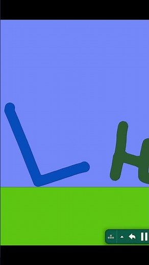 Alphabet Animation in Algodoo | Relaxing Sound Effects