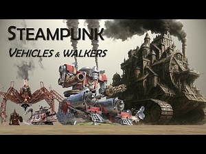 10 Biggest Steampunk-Dieselpunk Land Vehicles and Walkers