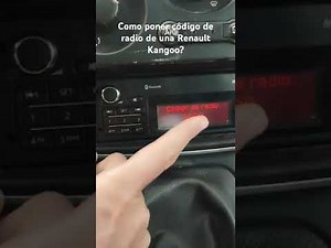 How to enter the unlock code for the Renault Kangoo car radio