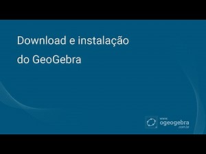 Download e instalação do GeoGebra