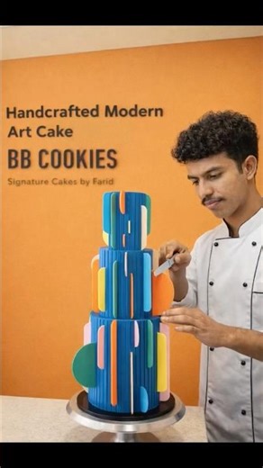 Modern Art Cake Design Tutorial | Luxury Designer Cake by BB Cookies