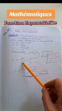 #maths #fonction exponentielle ex03