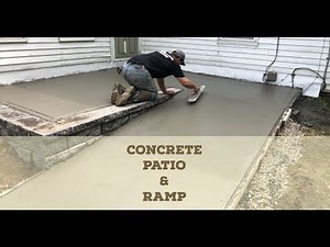 Concrete Patio and Ramp Installation