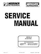 Mercury Mariner Outboard motor 40/50/55/60 2-stroke Service Manual