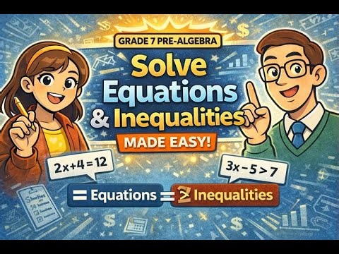 Equations and Inequalities Explained | Pre-Algebra Topic 6 (Grade 7)