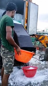 Deep Sea Fishing Boat ⛵ Ice Loading | Fisherman's Life | Thangachimadam Fishing Harbour | #shorts #reels | Fisherman Voice