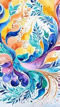 I tried REVERSE COLORING! 🌺 Relaxing Line Art Pr