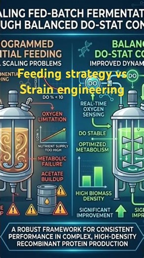 Feeding strategy vs Strain engineering #fermentation