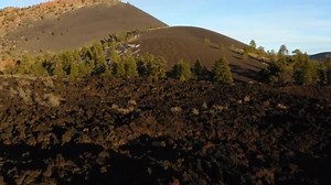 Drone Flight One Oldest Volcanic Lava Mountains Earth Cinder Cone