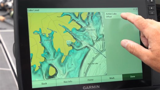 2K views · 70 reactions | Amplify your Garmin Fish & Hunt ECHOMAP Ultra with Brandon Coulter. See the lake better during the fall/winter drawdowns and make relevant structure features pop with water level adjustments and depth highlights. | Major League Fishing | Facebook
