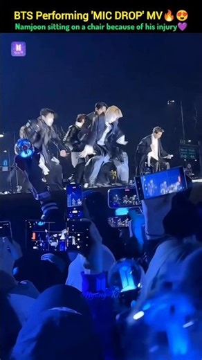 BTS Performing 'MIC DROP' MV🔥💜 #v #jk #rm #jin #jimin #jhope #suga #shorts #bts