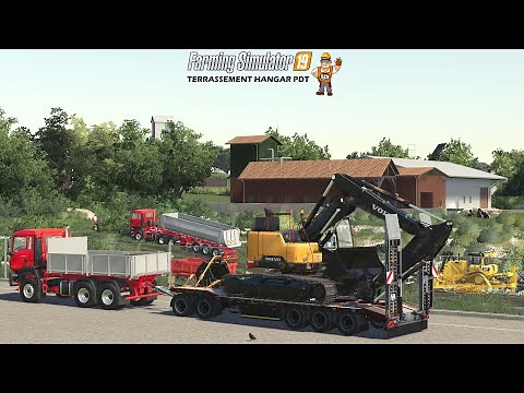 Terrassement Hangar PDT | Farming Simulator 19 #Partie1