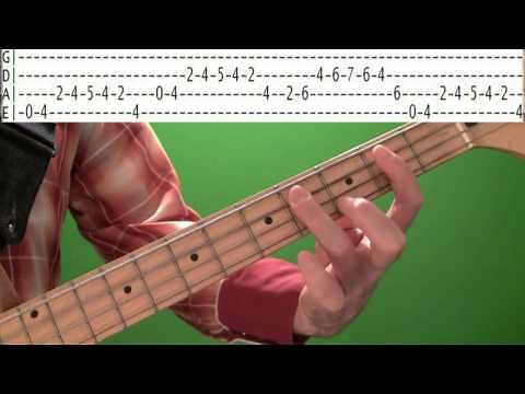 Bass Guitar Lessons - Rockabilly Blues Bassline with Tabs