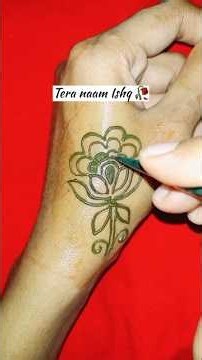 Henna flower Tutorial for beginners 🌿❣️#mehndi #henna #mehndidesign #trending #ytshorts #shorts