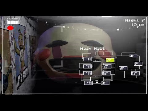 FNAF 2 - THE PUPPET IN HALL SLOW-MOTION!!!!! | FIVE NIGHTS AT FREDDY’S 2