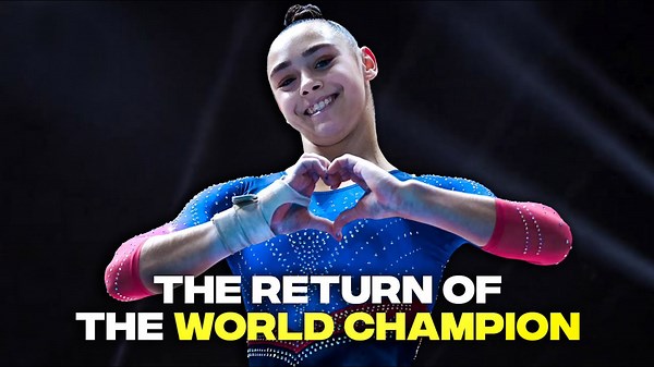 Jessica Gadirova is back! First-ever QUAD DOUBLE LAYOUT dismount