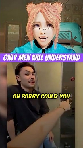 Nervous Men When Woman Enters the Elevator 😳