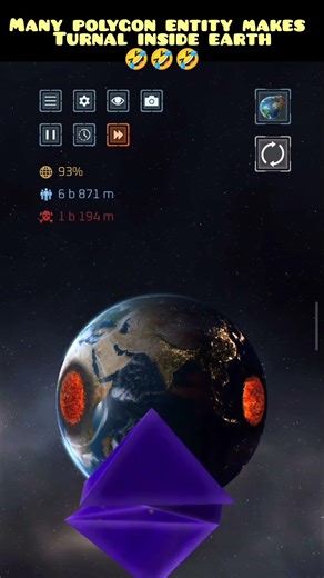 #destroying earth with the help of polygon entity#solarsmash #16