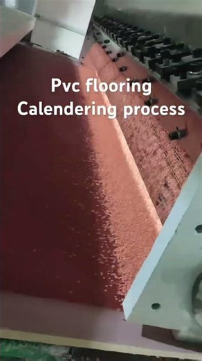Pvc flooring calendering process #factory #pvcflooring #flooring #foryou
