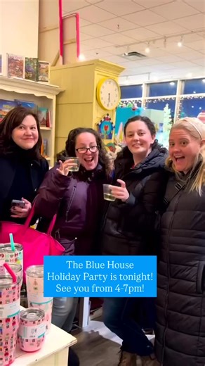 🎉🎉The Blue House Holiday Party is TONIGHT! 🎉🎉 Please join us from 4-7 p.m. to shop, celebrate the holidays, and catch up with friends! 🍷💃🕺🎁 ➡️There will be INCREDIBLE raffles all night long, including the chance to win a JELLYCAT! 🍷🧀We’ll have wine, snacks, and @sugarbelleconfections will be here with lots of treats! ➡️PLUS enjoy a free Scout tote bag with $100 purchase, while supplies last! See you then! Our address: 7833 Woodmont Ave., Bethesda, MD 20814 👀Look for the polka dot awni