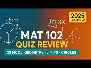 2025 Quiz Review | Tips on the floor function [x] | Coordinate Geometry, Limits & Circles MCQs