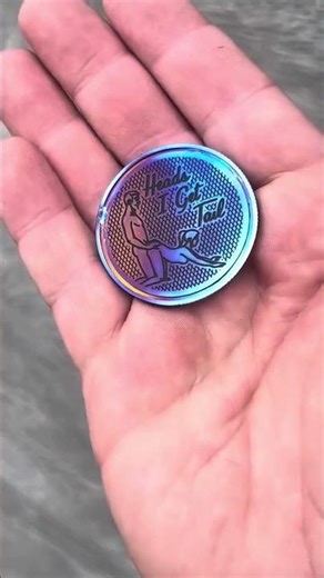 Flame anodized Titanium