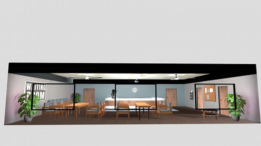 Hospital waiting room - Download Free 3D model by hyiah_creative
