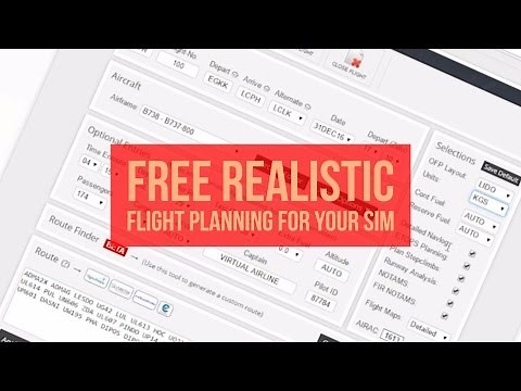 FREE Realistic Flight Planning For Your Flight Simulator - Includes weather, NOTAMS and more!