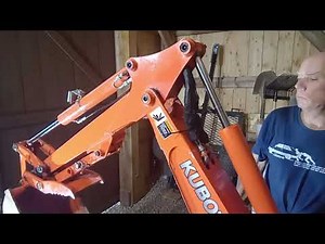 34. Replacing a Ruptured Hydraulic Hose on the Backhoe of our Kubota B2601