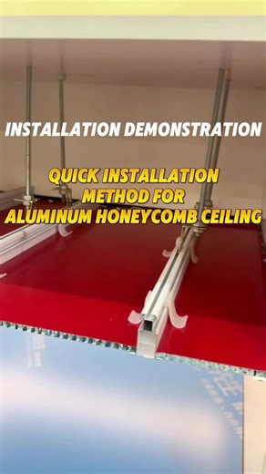 Quick Installation of Aluminum Honeycomb Ceilings