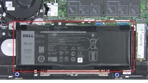 Dell Inspiron 15-7586 2-in-1 (P76F001) Battery Removal Tutorial