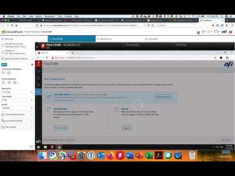 Fiery System restore