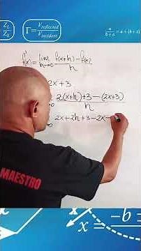 Derivative by definition of an affine function #mathematics