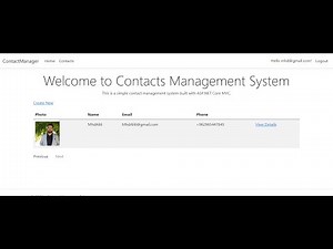 Simple Contacts Management System implemented as an ASP.NET Core 7 web application using MVC