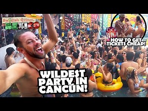 BEST PARTY IN CANCÚN! 🇲🇽| Crazy pool party at the beach – how to get Coco Bongo tickets cheap